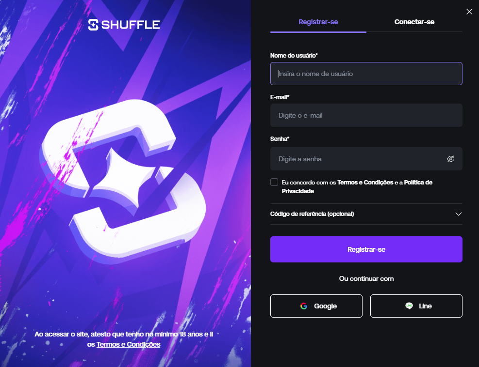 shuffle casino official website